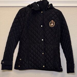 Ralph Lauren Black Quilted Utility Jacket